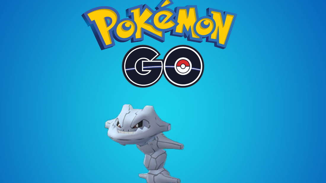 Steelix и логотип Pokémon GO